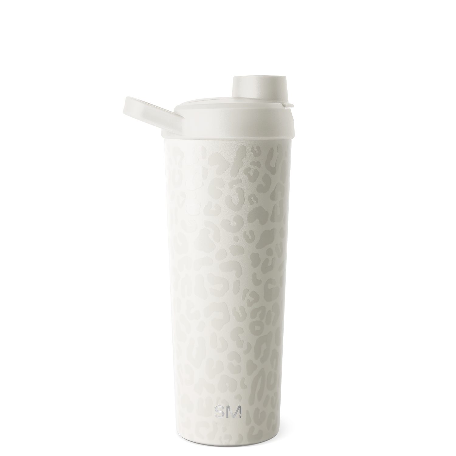 Rally Protein Shaker - Cream Leopard / Stainless Steel / CLSC